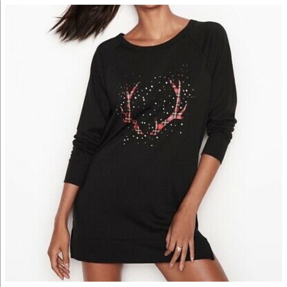 Victoria’s Secret cotton sleepshirt black